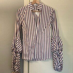 Caroline Constas puff sleeve top, sz. S